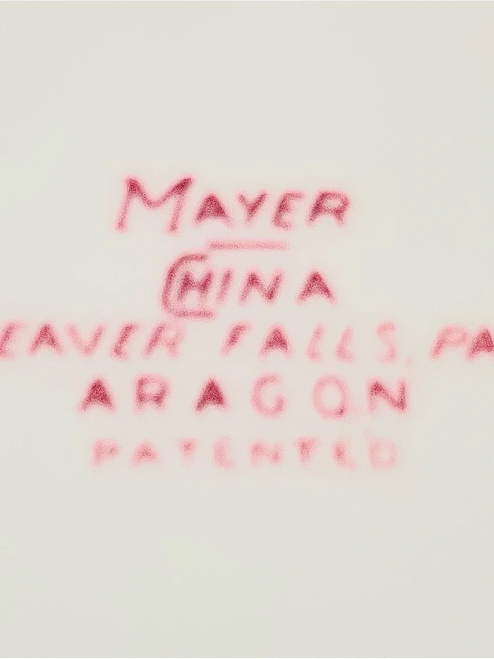 Mayer China sometimes called